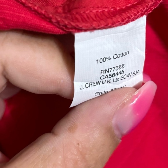 New JCrew Sz 4 Pencil Red skirt in double-serge cotton - Picture 5 of 6